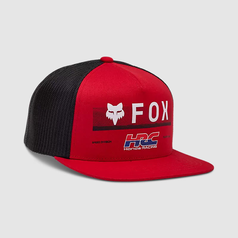Gorro Jockey Lifestyle Fox X Honda Snapback Rojo Fox