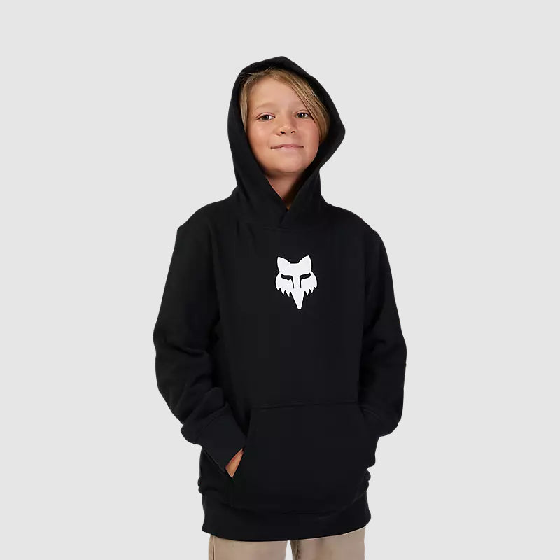 Poleron Lifestyle Niño Canguro Legacy Negro Fox - Rideshop