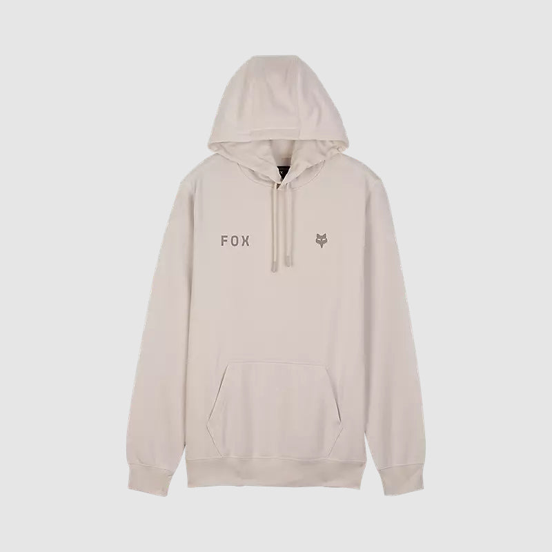 Poleron Lifestyle Canguro Wordmark Blanco Hueso Fox - Rideshop