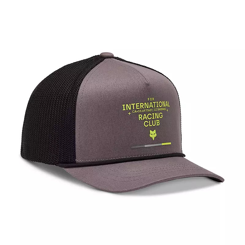 Gorro Jockey Fox Lifestyle Niño Numerical Snapback Gris - Rideshop