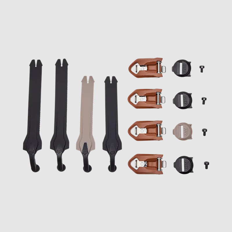 Repuesto Bota Moto Comp Strap Kit 22 Negro/Cafe Fox - Rideshop