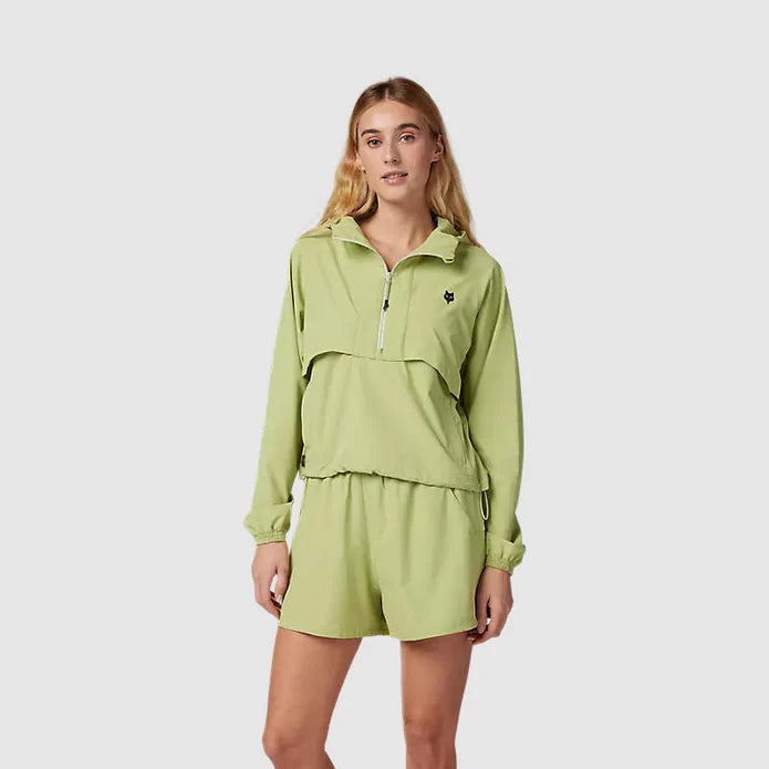 Chaqueta Cortavientos Lifestyle Mujer Survivalist Verde Manzana Fox - Rideshop