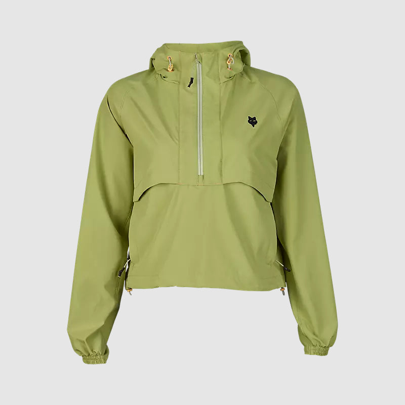 Chaqueta Cortavientos Lifestyle Mujer Survivalist Verde Manzana Fox - Rideshop