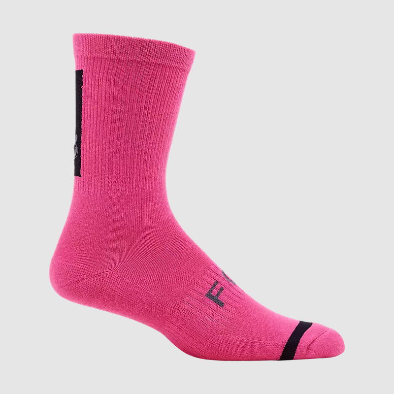 Calcetines Bicicleta Defend 8" Rosado Fox