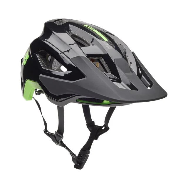 Casco Bicicleta Fox Speedframe Pro Edicion Ltda. 50 Años | Negro-Verde - Rideshop