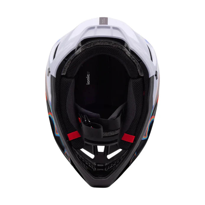 Casco Moto Fox V3 RS Scans Edición Limitada | Blanco/Negro - Rideshop