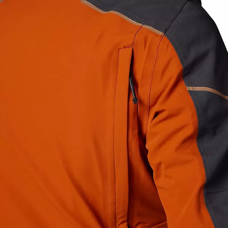 Chaqueta Moto Defend GORE-TEX ADV Impermeable Naranjo Fox
