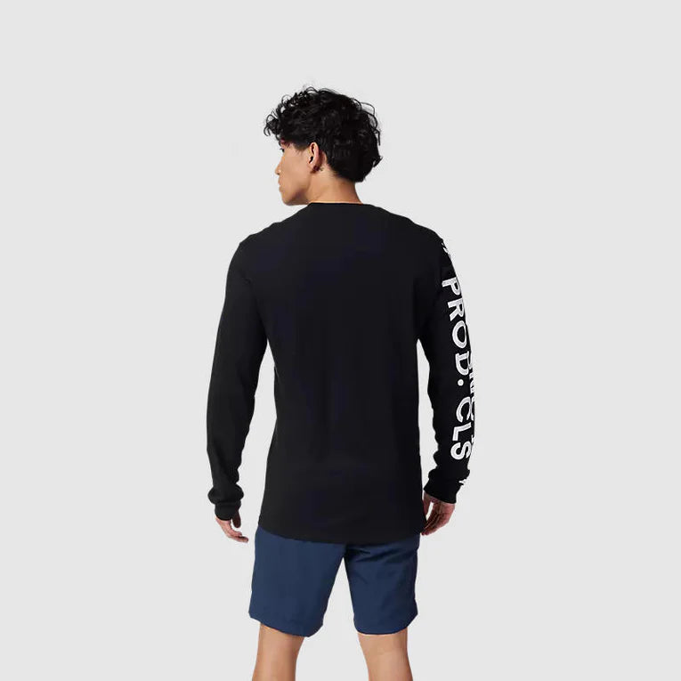 Polera Fox Lifestyle Barge Premium Manga Larga | Negro - Rideshop