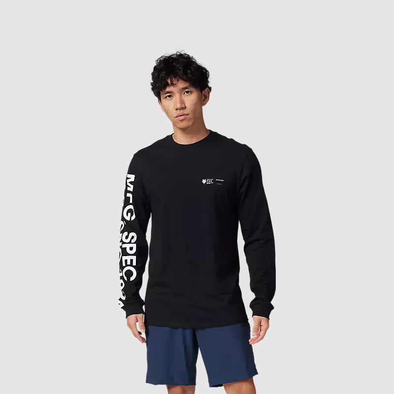 Polera Fox Lifestyle Barge Premium Manga Larga | Negro - Rideshop
