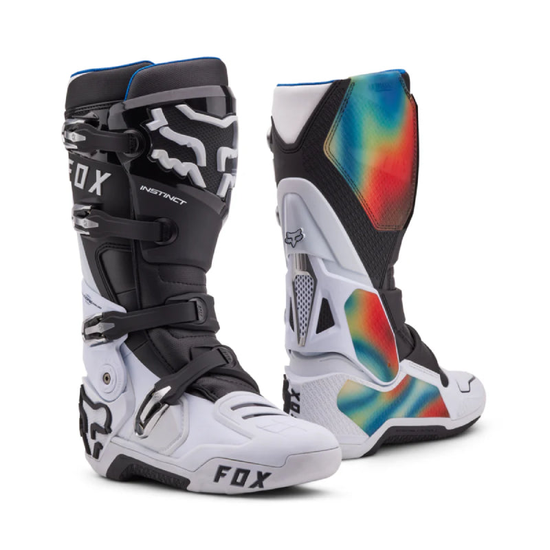 Botas Moto Fox Instinct Scans Edición Limitada | Blanco/Negro - Rideshop