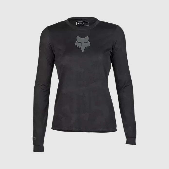 Polera Bicicleta Fox Mujer Ranger TruDri™ Manga Larga | Negro - Rideshop