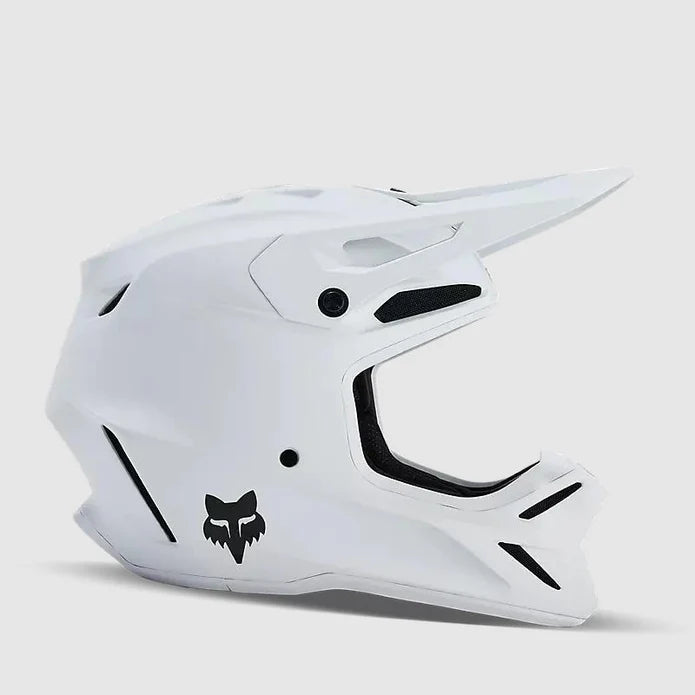 Casco Moto Fox V3 Solid | Blanco Matte - Rideshop