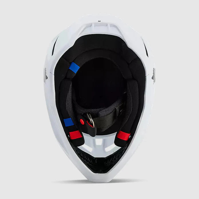 Casco Moto Fox V3 Solid | Blanco Matte - Rideshop