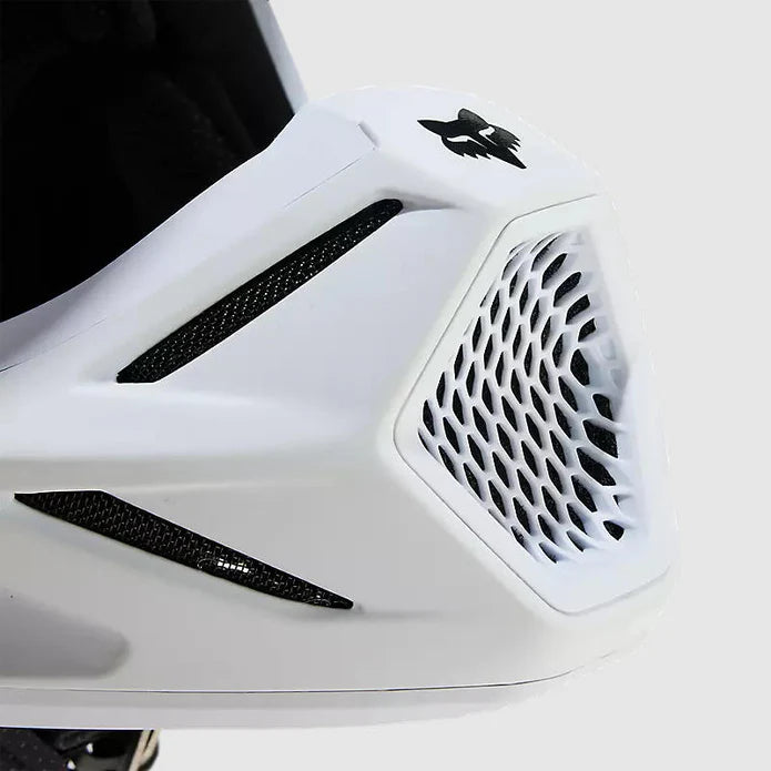 Casco Moto Fox V3 Solid | Blanco Matte - Rideshop