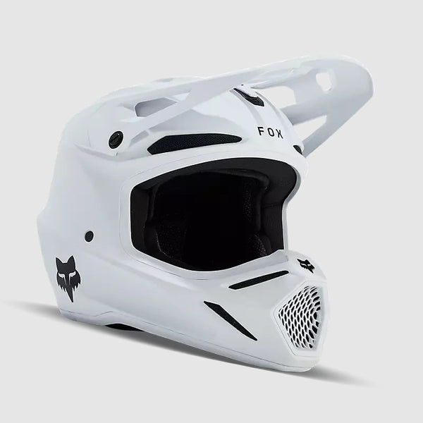 Casco Moto Fox V3 Solid | Blanco Matte - Rideshop