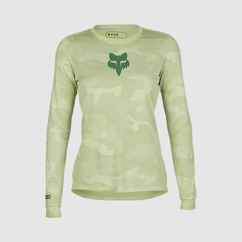 Polera Bicicleta Fox Mujer Ranger TruDri™ Manga Larga | Verde - Rideshop