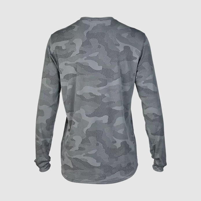Polera Bicicleta Ranger TruDri™ Manga Larga Gris Fox - Rideshop