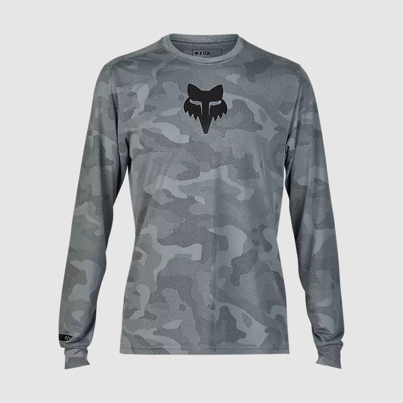 Polera Bicicleta Ranger TruDri™ Manga Larga Gris Fox - Rideshop