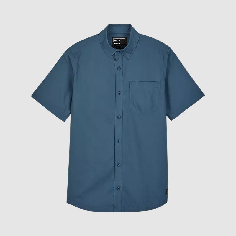Camisa Fox Lifestyle Roger Woven | Azul - Rideshop