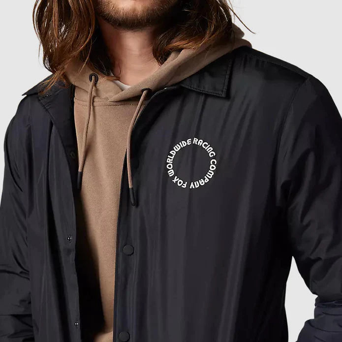 Chaqueta Lifestyle Next Level Coaches Negro Fox - Rideshop