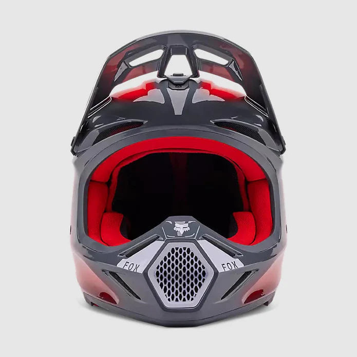 Casco Moto Fox V3 Volatile | Rojo-Gris - Rideshop