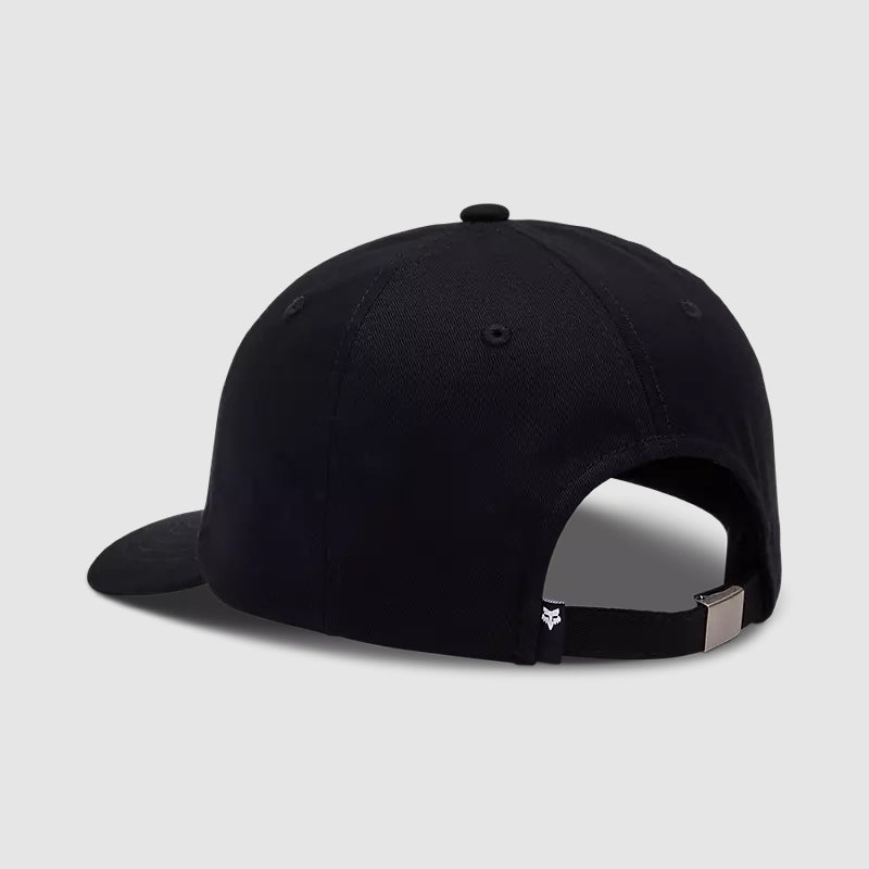 Gorro Jockey Lifestyle Wordmark Ajustable Negro/Blanco Fox