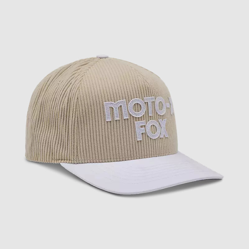 Gorro Jockey Lifestyle Mujer Moto-X Corduroy Beige Fox
