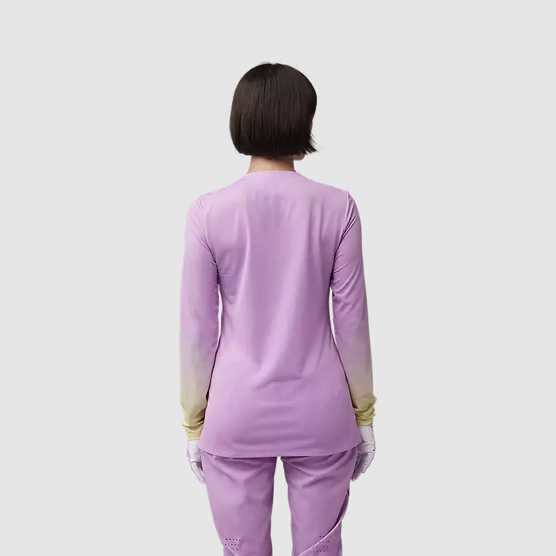 Polera Bicicleta Mujer Flexair TS57 Edicion Limitada Manga Larga Rosado Fox