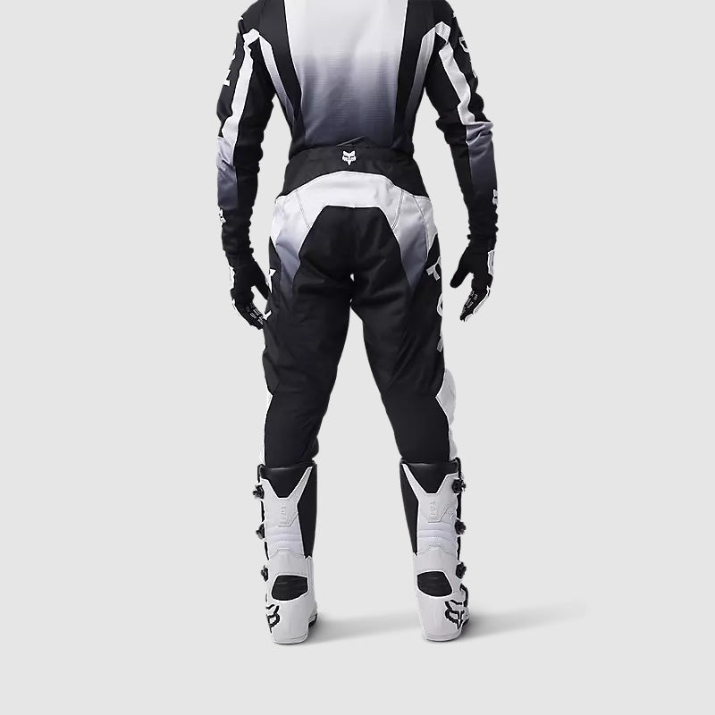 Pantalon Moto 180 Lean Negro/Blanco Fox