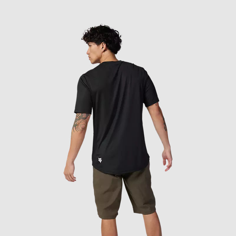 Polera Bicicleta Ranger Moth Negro/Blanco Fox