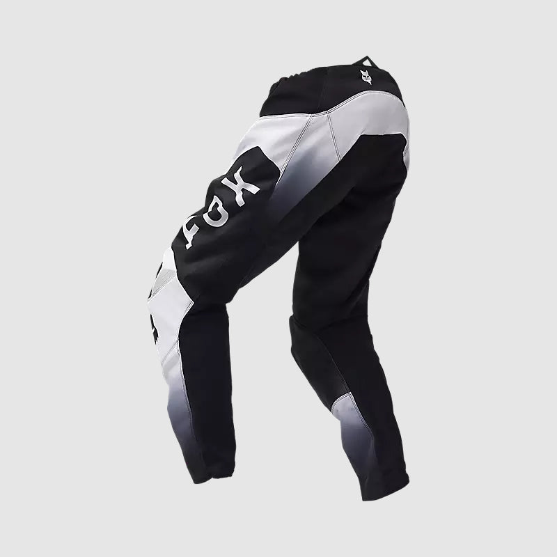 Pantalon Moto 180 Lean Negro/Blanco Fox