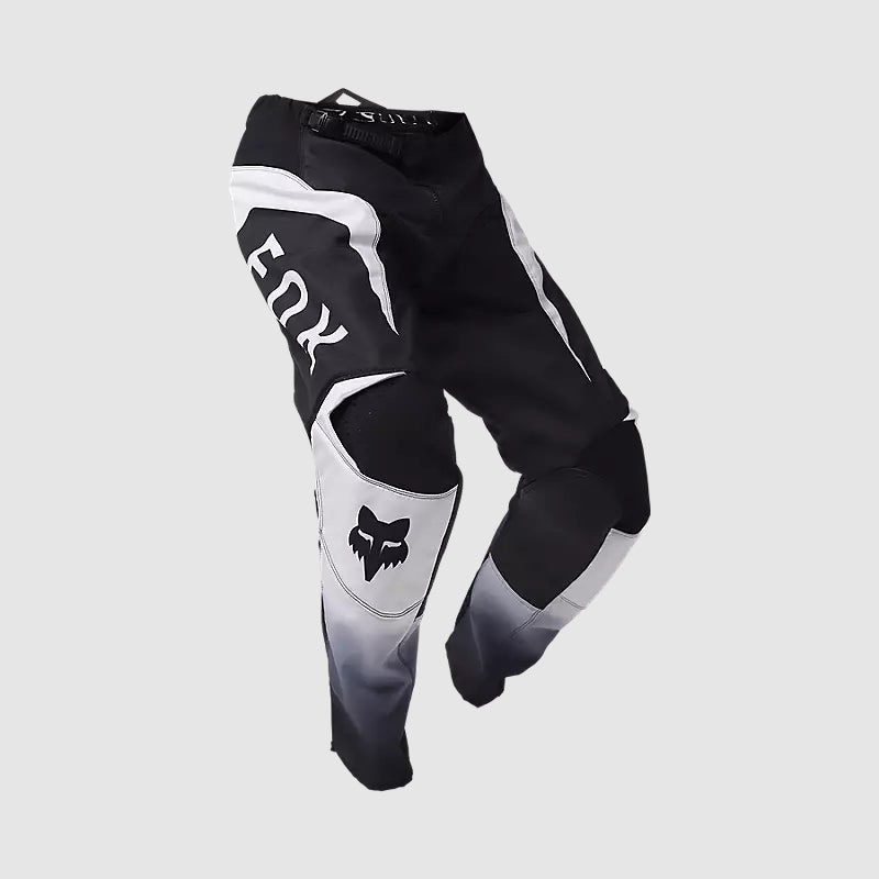 Pantalon Moto 180 Lean Negro/Blanco Fox