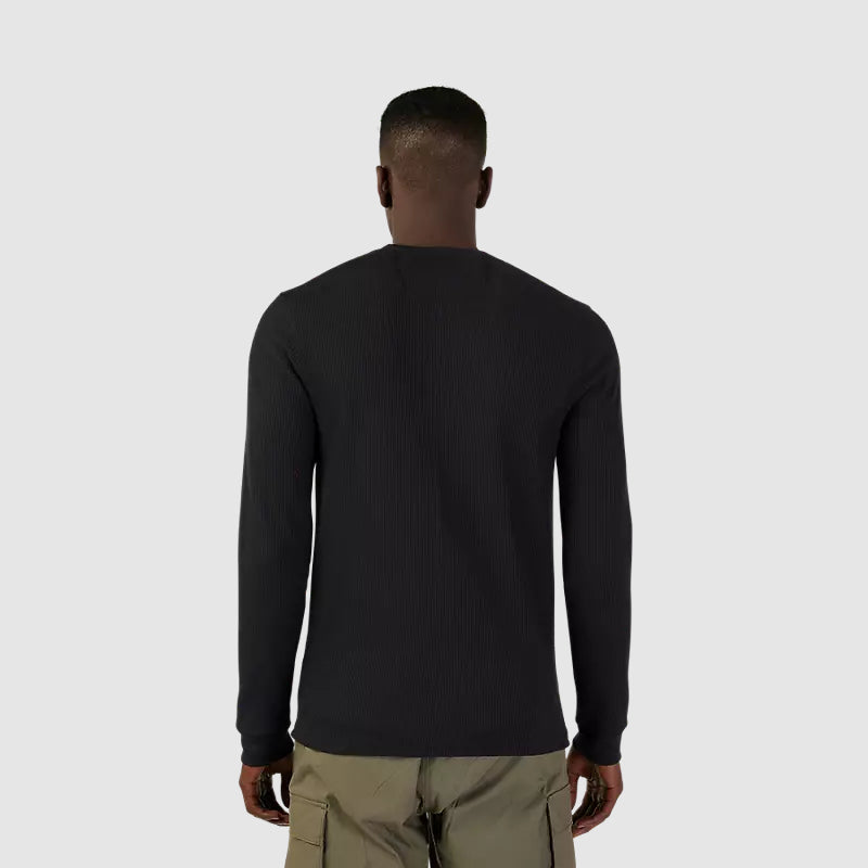 Polera Lifestyle Level Up Thermal Manga Larga Negro Fox