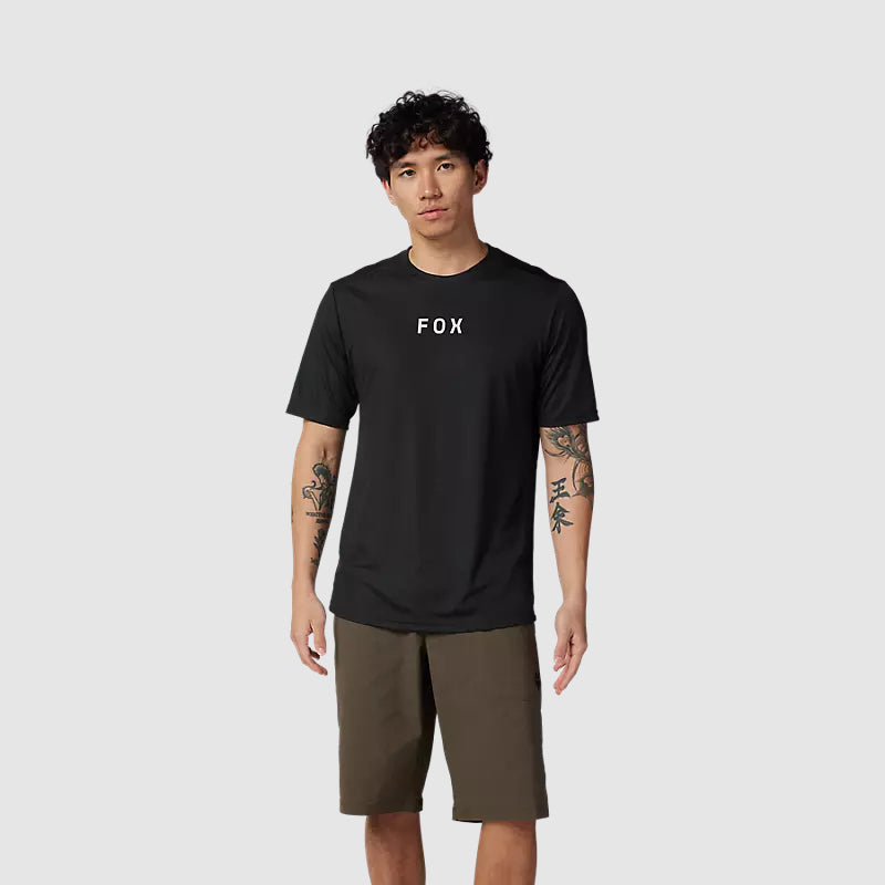 Polera Bicicleta Ranger Moth Negro/Blanco Fox