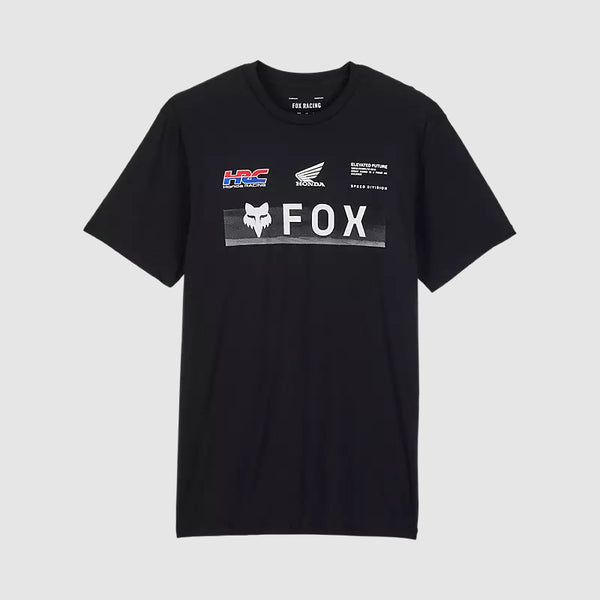 Polera Lifestyle Fox x Honda Negro Fox