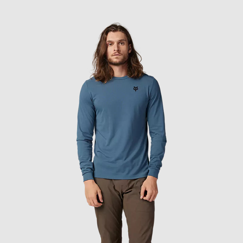 Polera Bicicleta Ranger Shepherds Drirelease Manga Larga Azul Fox