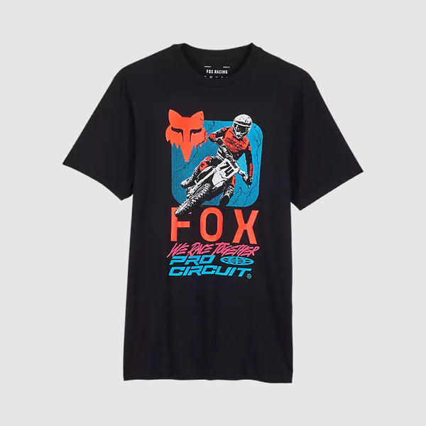 Polera Lifestyle Fox x Pro Circuit Negro Fox