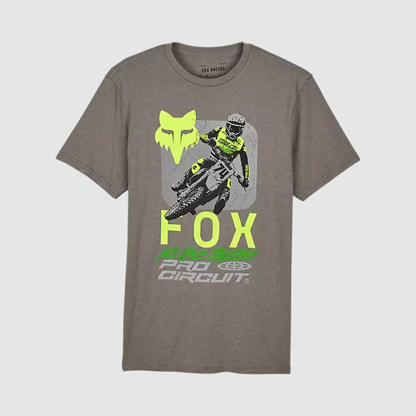 Polera Lifestyle Fox x Pro Circuit Gris Fox