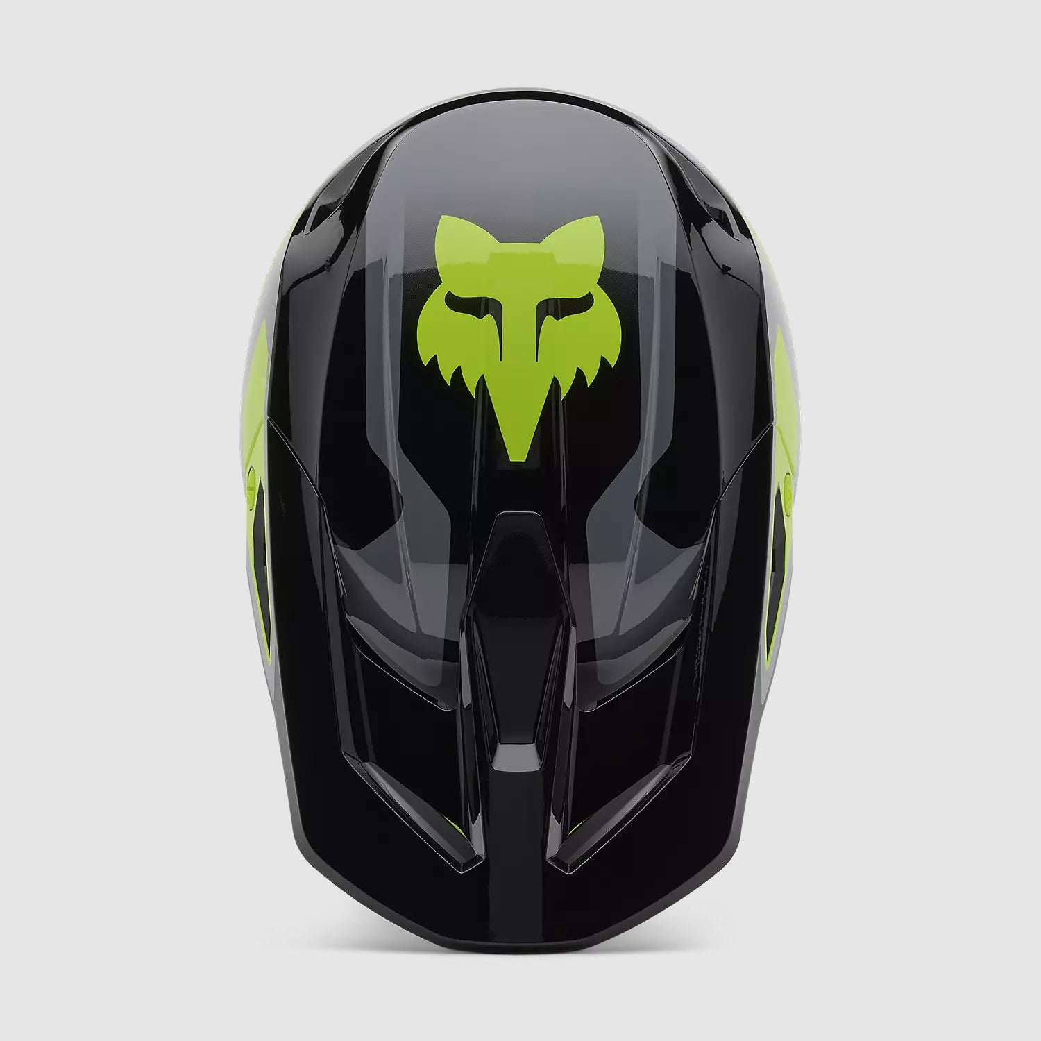 Casco Moto V1 Lean Gris/Amarillo Fox