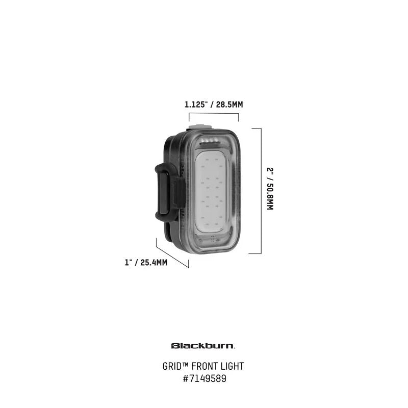 Luz Bicicleta Delantera Grid Negro Blackburn