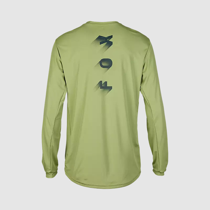 Polera Bicicleta Ranger Wayfaring Manga Larga Verde Pastel Fox