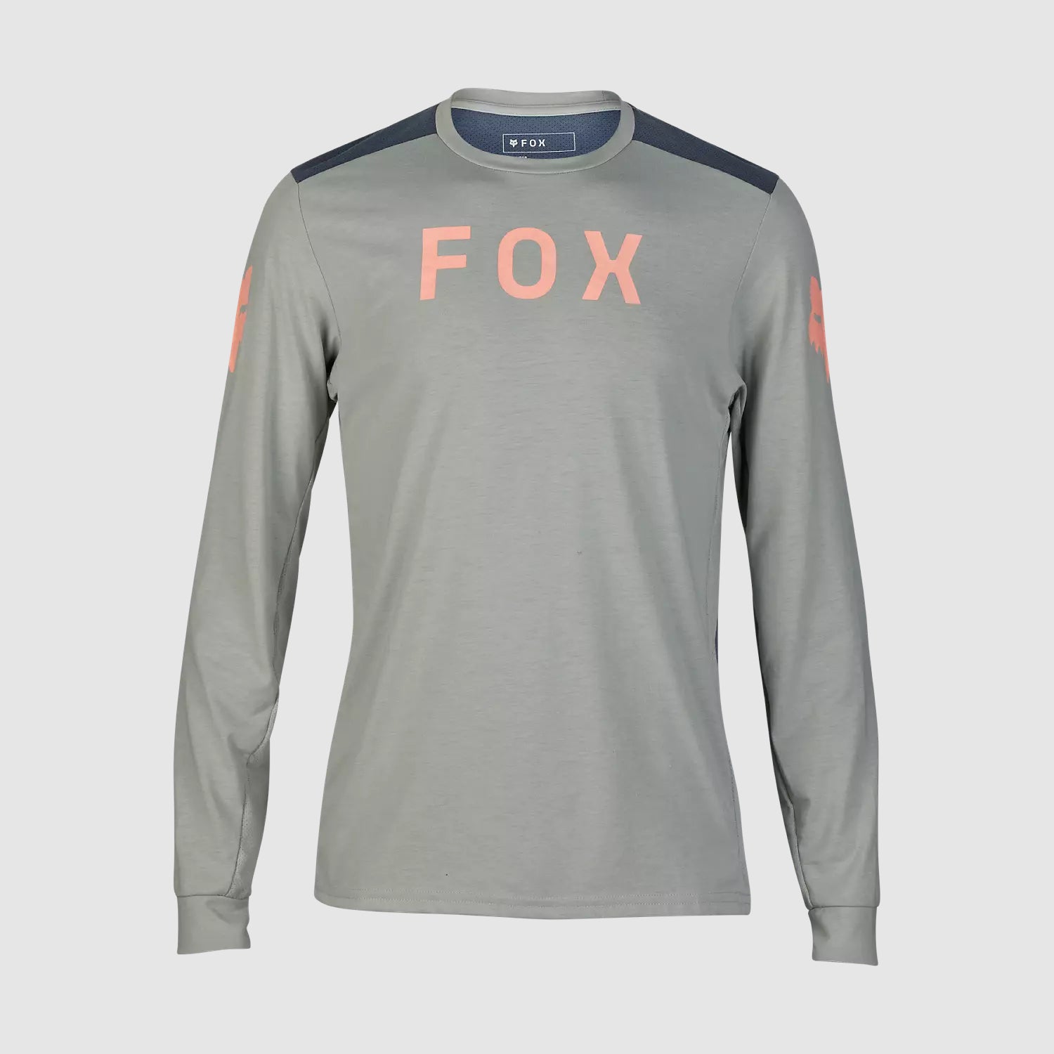 Polera Bicicleta Ranger Aviation Drirelease Manga Larga Gris Fox