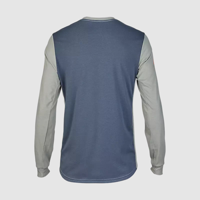 Polera Bicicleta Ranger Aviation Drirelease Manga Larga Gris Fox