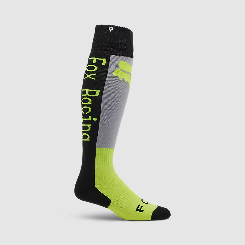 Calcetines Moto 180 Race Spec Gris/Amarillo Fox