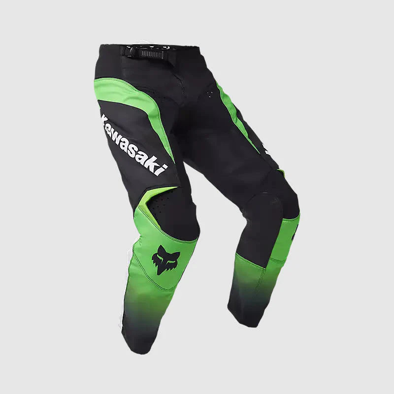 Pantalon Moto Fox 180 Kawasaki Verde