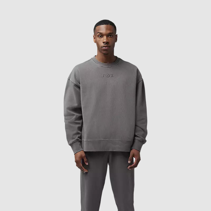 Poleron Lifestyle Wordmark Oversized Gris Fox