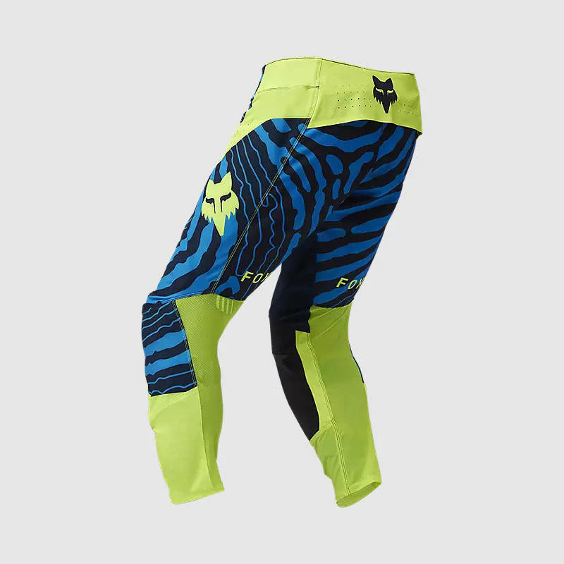 Pantalon Moto Fox Flexair Impression Azul/Amarillo
