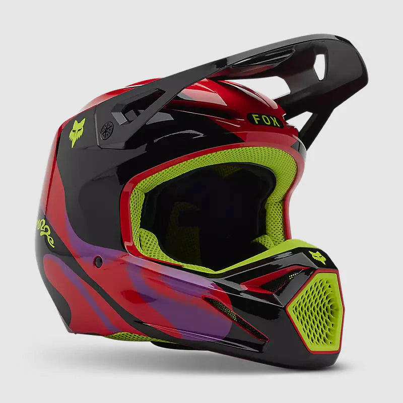 Casco Moto Fox V1 Emotion Rojo