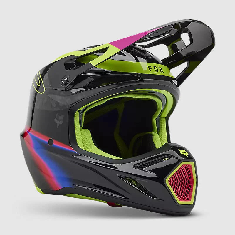 Casco Moto Fox V3 RS Energy Negro