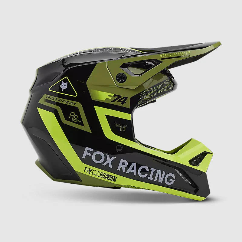 Casco Moto Fox V1 Race Spec Verde